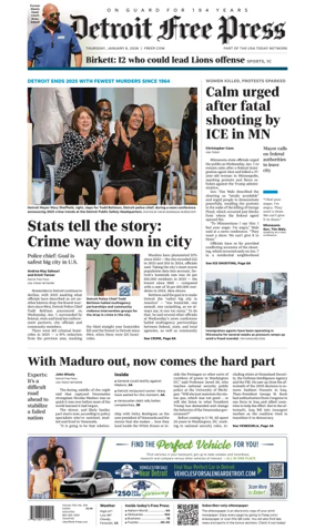Cover of Detroit Free Press