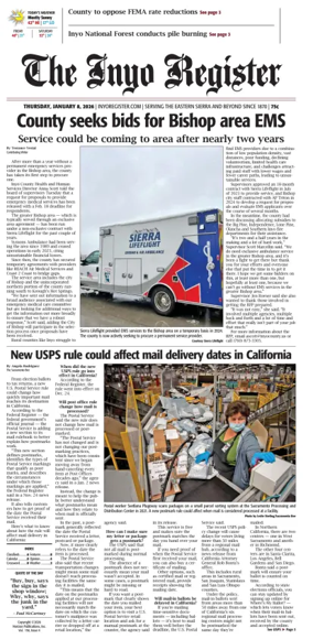 Cover of Inyo Register