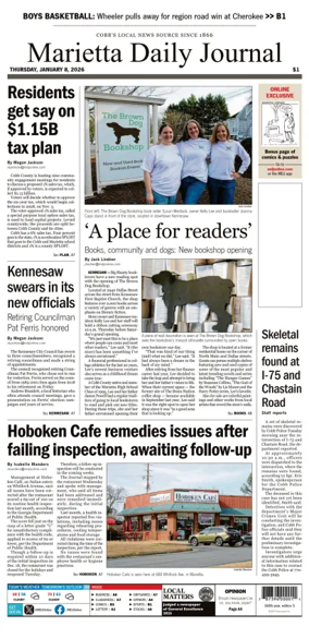 Cover of Marietta Daily Journal