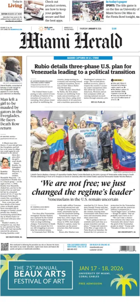 Cover of Miami Herald