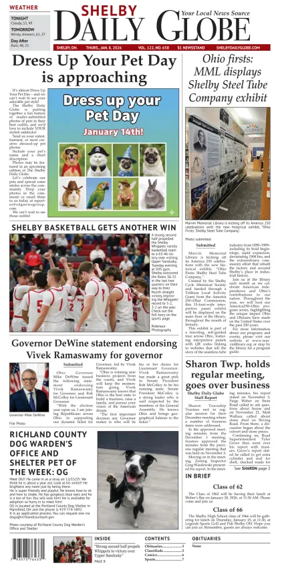 Cover of Shelby Daily Globe