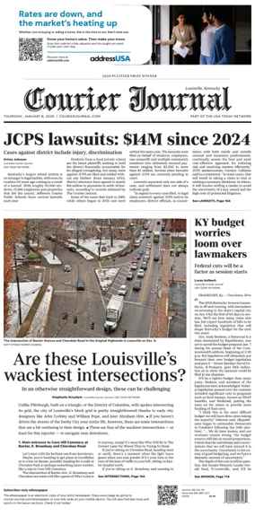 Cover of The Courier-Journal (Louisville)