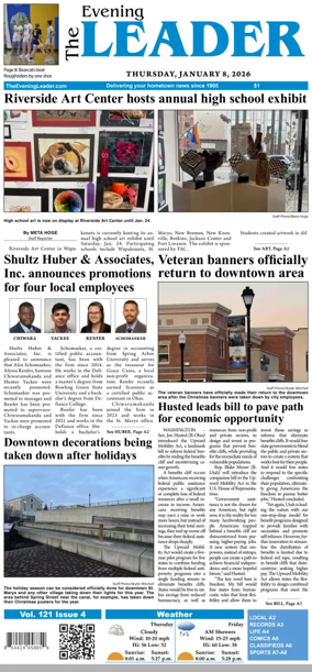 Cover of The Evening Leader
