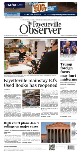 Cover of The Fayetteville Observer