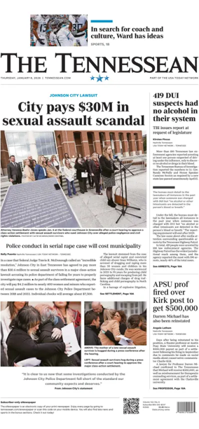 Cover of The Tennessean