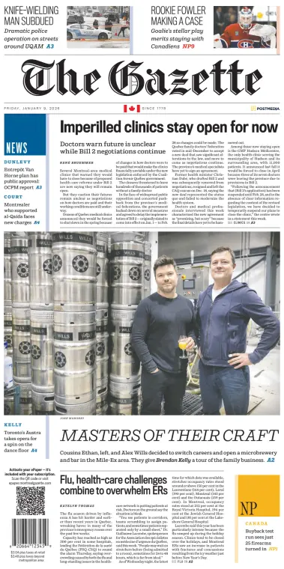 Cover of Montreal Gazette