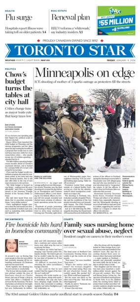 Cover of Toronto Star