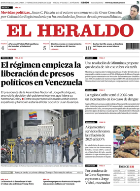 Cover of El Heraldo (Colombia)