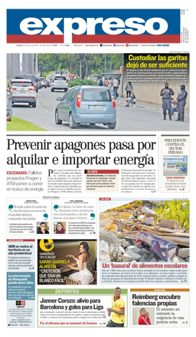 Cover of Diario Expreso