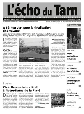 Cover of L’echo du Tarn