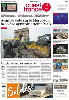 Cover of Ouest France (Auray)