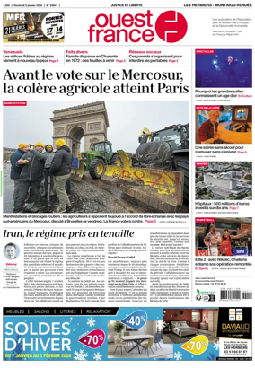 Cover of Ouest France (Les Herbiers / Montaigu)