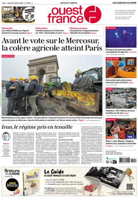 Cover of Ouest France (Les Sables-d'Olonne)