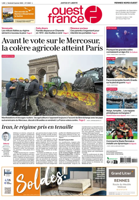 Cover of Ouest-France (Rennes Nord-Ouest)