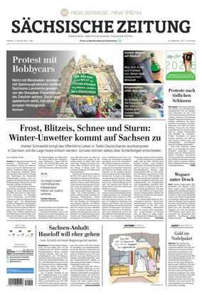 Cover of Sachsische Zeitung (Dresden)