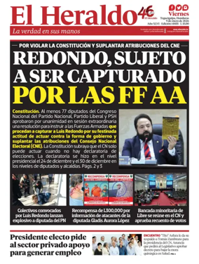 Cover of Diario El Heraldo