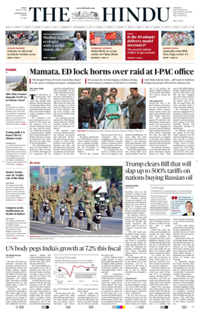 Cover of The Hindu - International