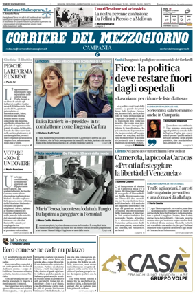 Cover of Corriere del Mezzogiorno (Campania)
