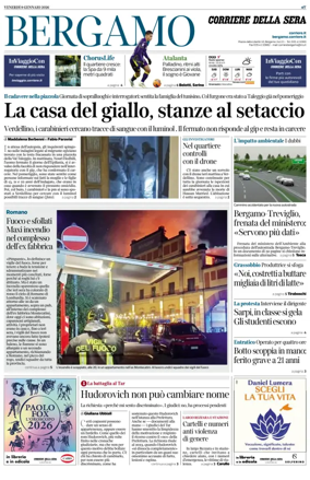 Cover of Corriere della Sera (Bergamo)