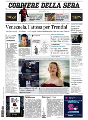 Cover of Corriere della Sera