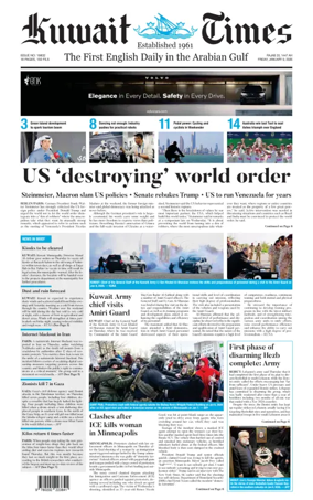 Cover of Kuwait Times