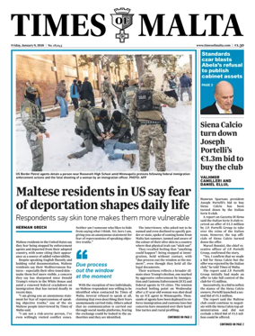 Cover of Times of Malta