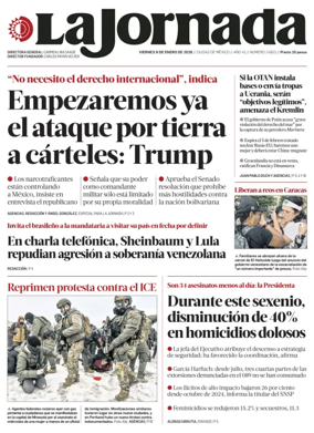 Cover of La Jornada