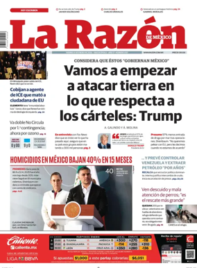 Cover of La Razon de Mexico
