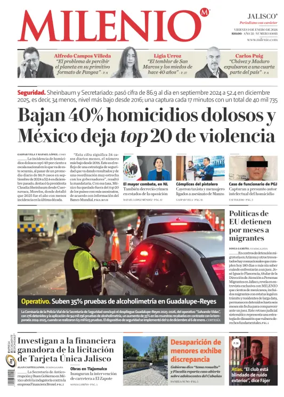 Cover of Milenio Jalisco