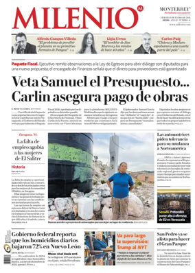 Cover of Milenio Monterrey