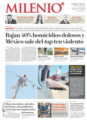 Cover of Milenio Tamaulipas