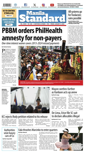 Cover of Manila Standard