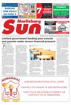 Cover of Maritzburg Sun (South Africa)