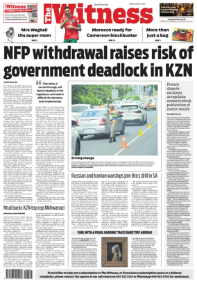 Cover of The Witness (South Africa)