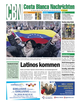 Cover of Costa Blanca Nachrichten