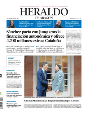 Cover of Heraldo de Aragon