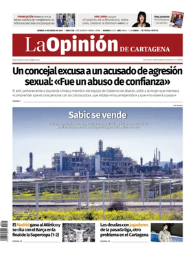 Cover of La Opinion de Murcia (Cartagena)