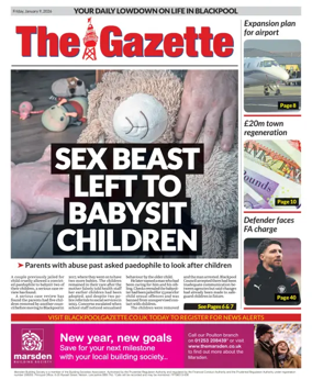Cover of Blackpool Gazette