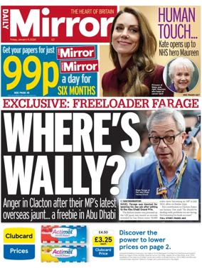 Cover of Daily Mirror