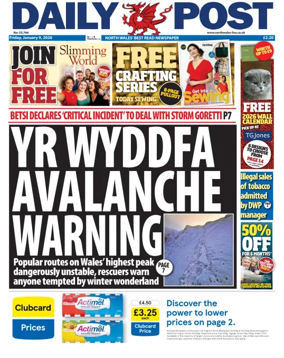 Cover of Daily Post (North Wales)