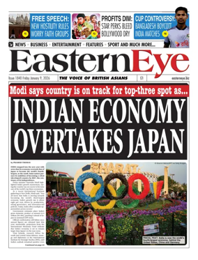 Cover of Eastern Eye (UK)