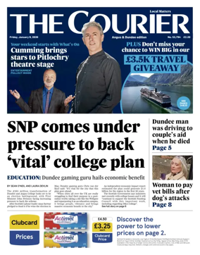 Cover of The Courier & Advertiser (Angus and Dundee)