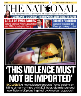Cover of The National (Scotland)