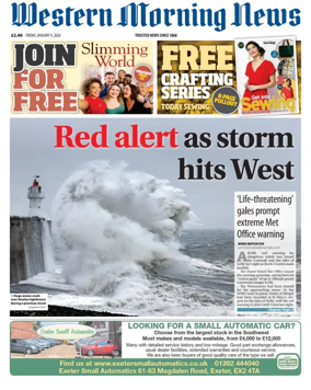 Cover of Western Morning News