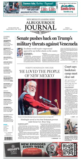 Cover of Albuquerque Journal