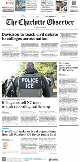 Cover of The Charlotte Observer