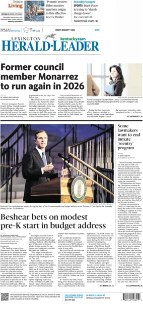 Cover of Lexington Herald-Leader