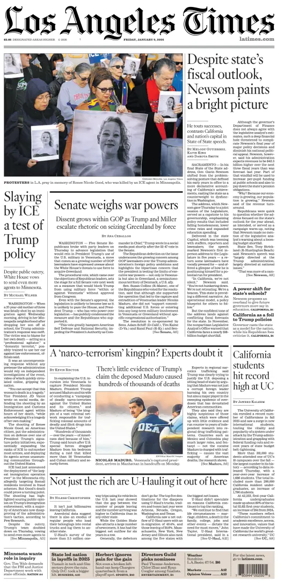 Cover of Los Angeles Times