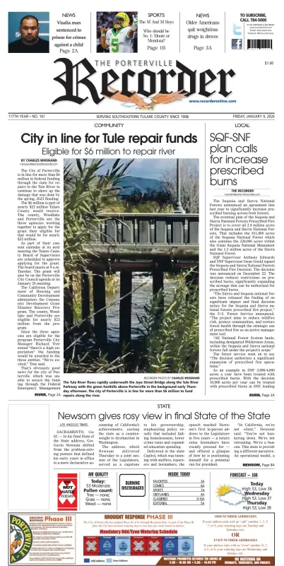 Cover of Porterville Recorder