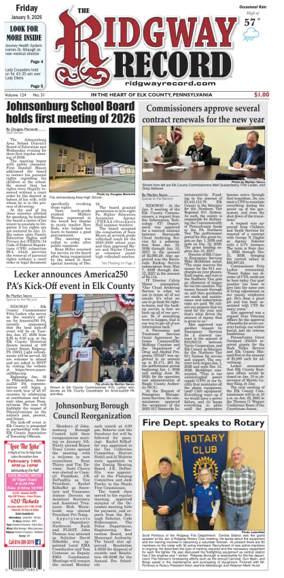 Cover of Ridgway Record